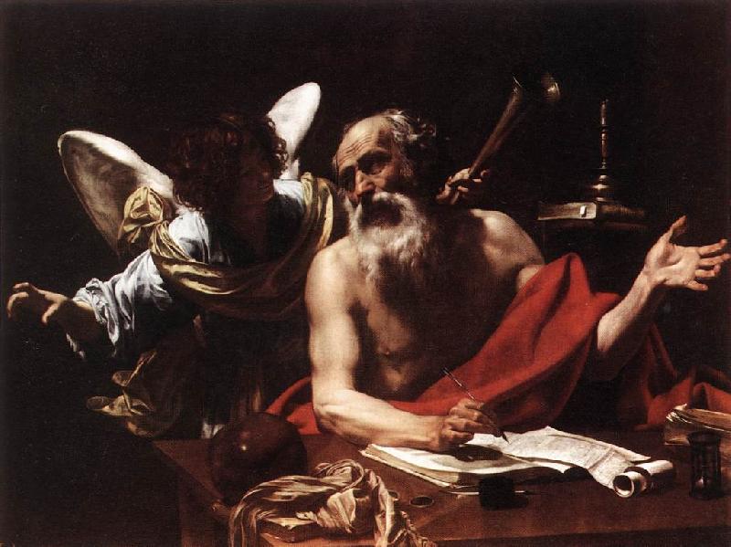 Simon Vouet St Jerome and the Angel Germany oil painting art